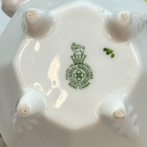 VTG Royal Doulton English Bone China Flower Posy Hand Crafted & Painted Roses 4" - Picture 6 of 6